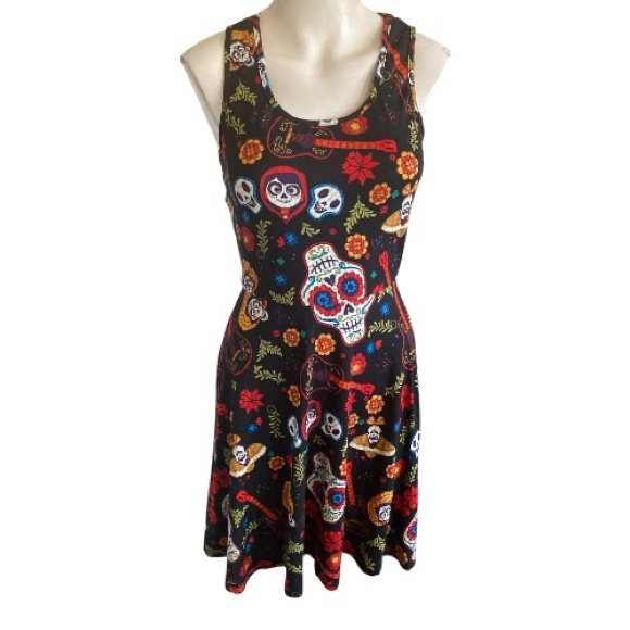 Disney Pixar Coco Floral Lace Back Dress Size S - Picture 2 of 12